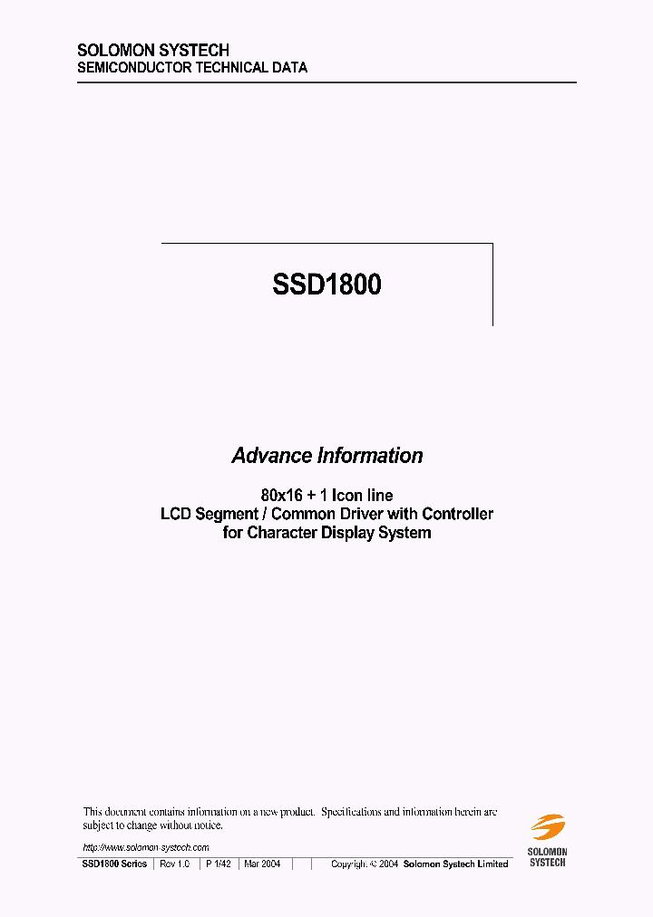 SSD1800AV_2194341.PDF Datasheet