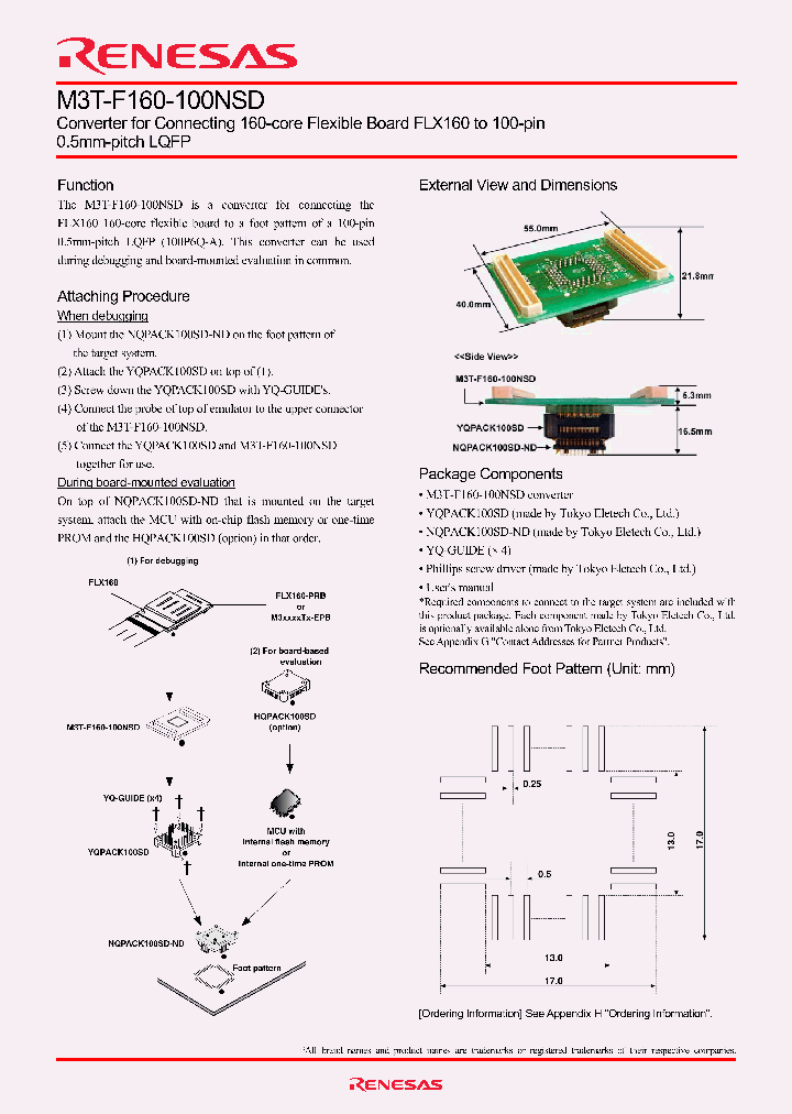 M3T-F160-100NSD_2196522.PDF Datasheet