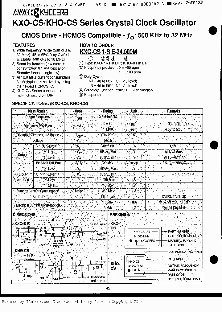 KHO-CS1-32M_2197679.PDF Datasheet