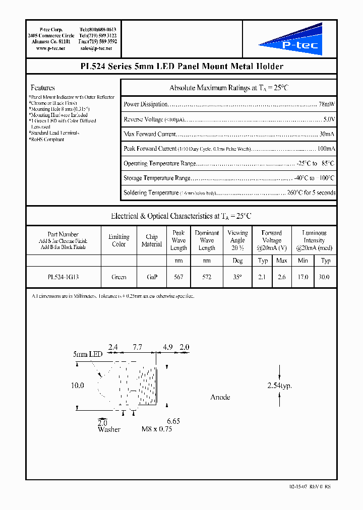 PL524-1G13_2204490.PDF Datasheet