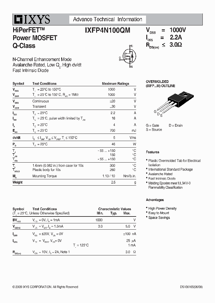 IXFP4N100QM_2210260.PDF Datasheet