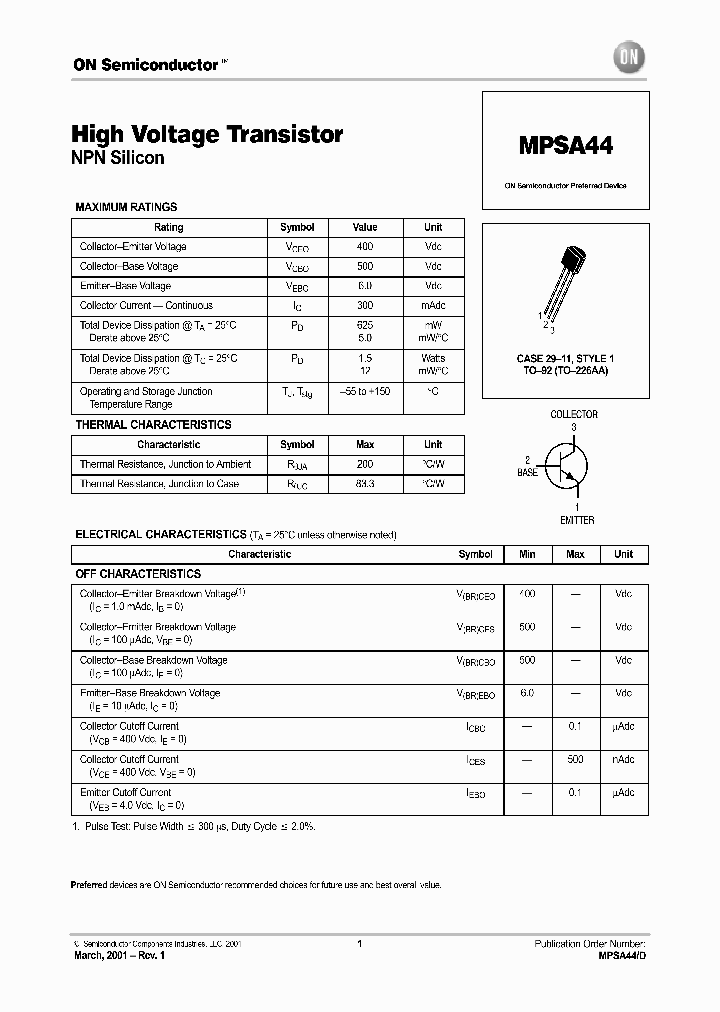 MPSA44-D_2211697.PDF Datasheet