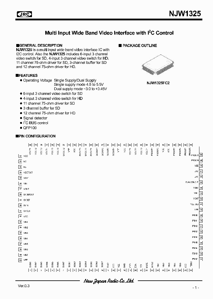 NJW1325_2215442.PDF Datasheet