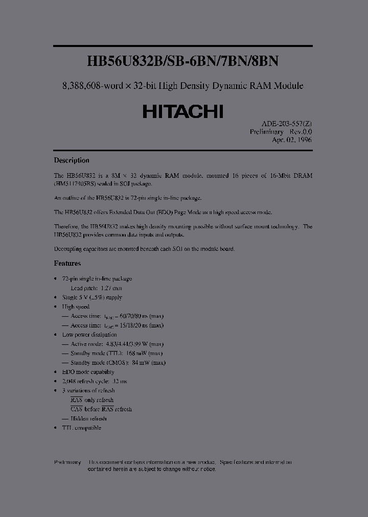 HB56U832B-8BN_2221816.PDF Datasheet