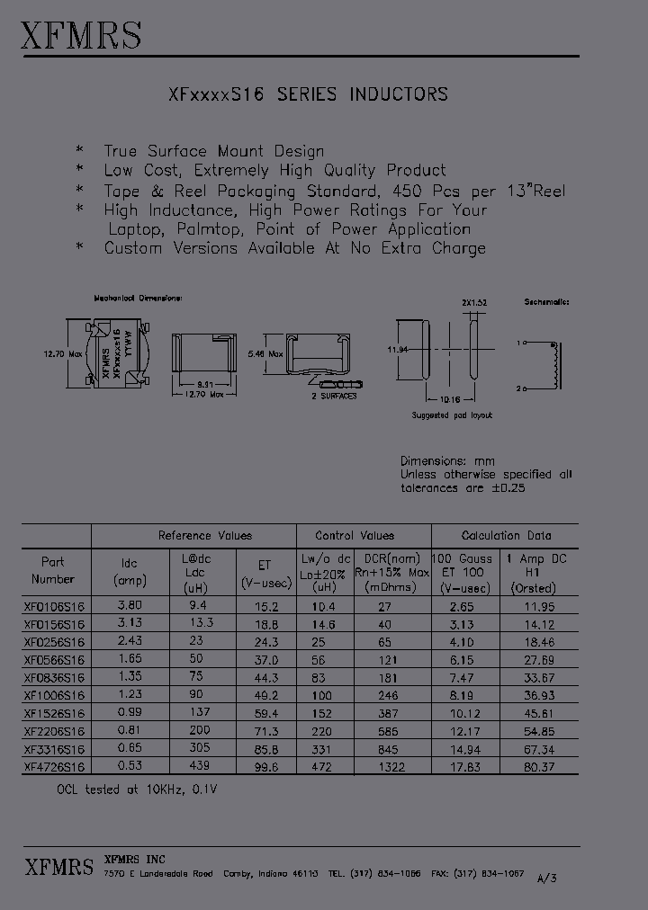 XF0106S16_2215943.PDF Datasheet