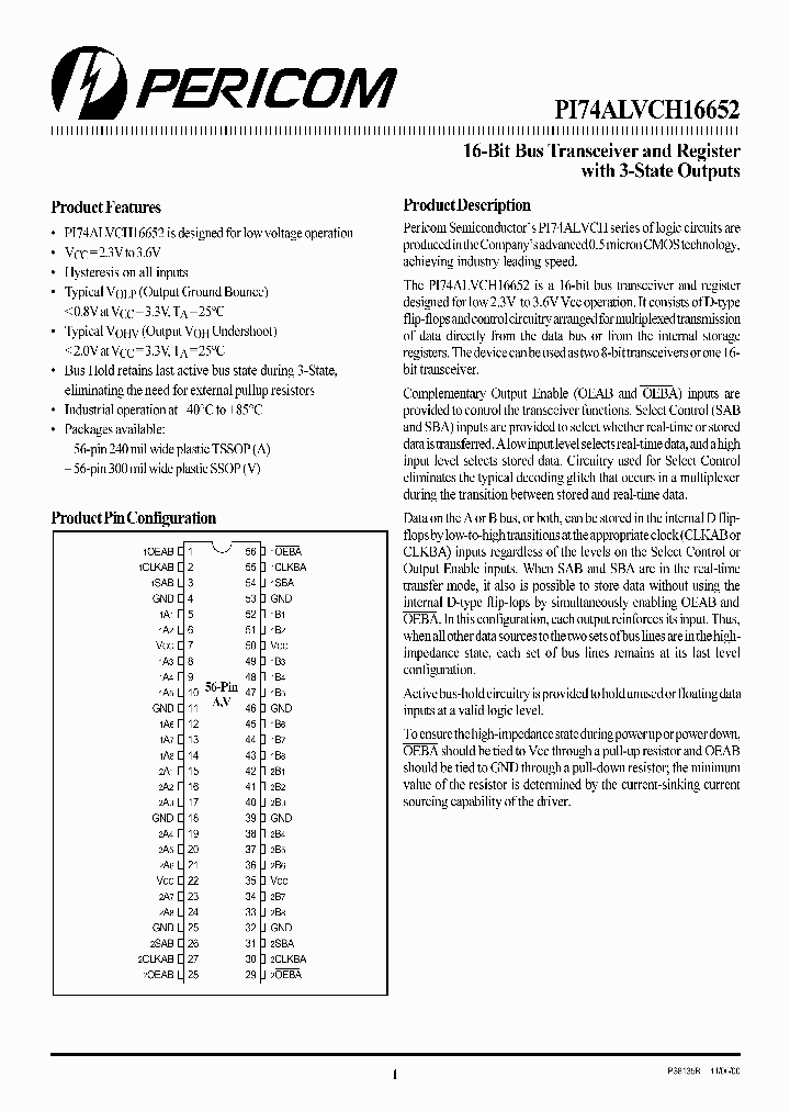 PI74ALVCH16652V_2221174.PDF Datasheet