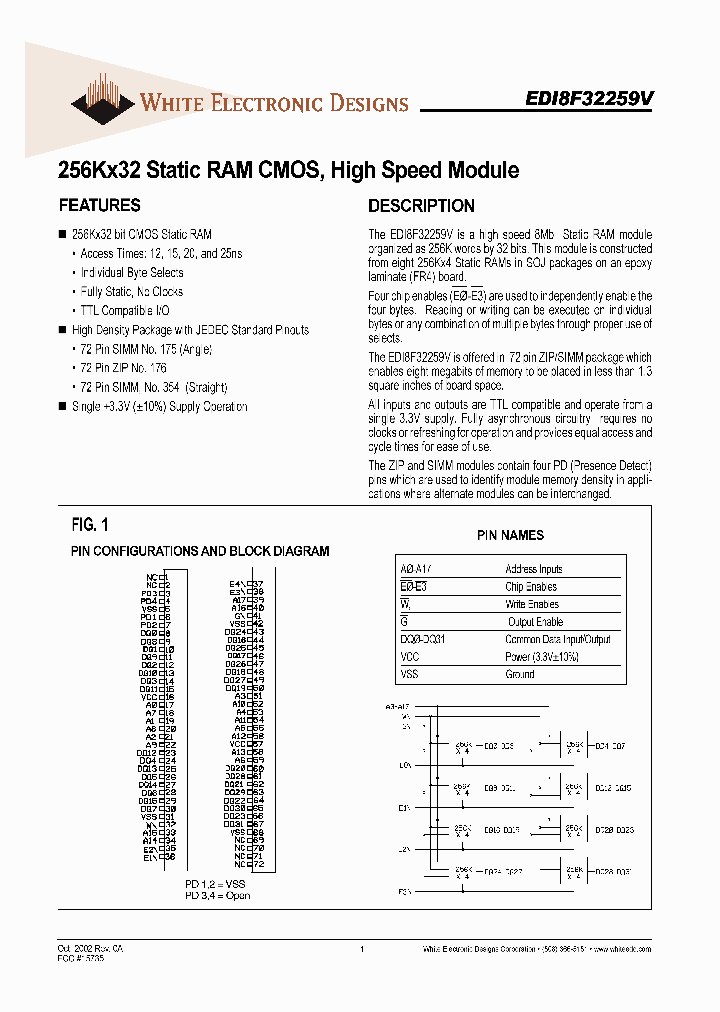 EDI8F32259V-MMC_2222506.PDF Datasheet