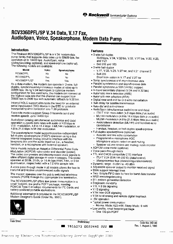 RCV336DPFLSP_2222089.PDF Datasheet