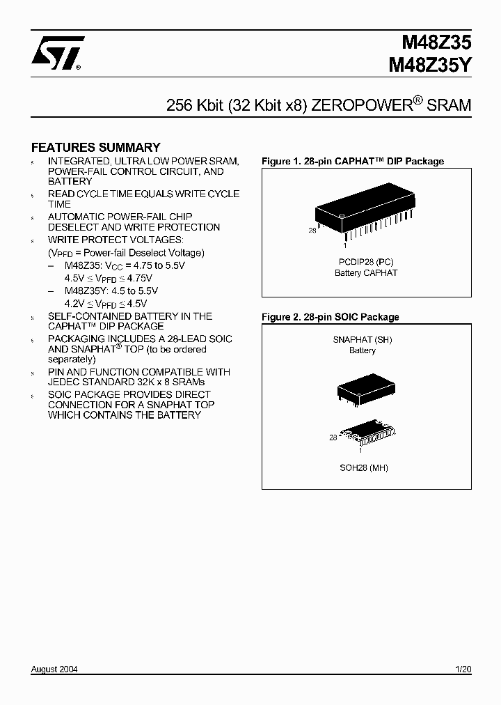M48Z35Y-70MH6_2223253.PDF Datasheet