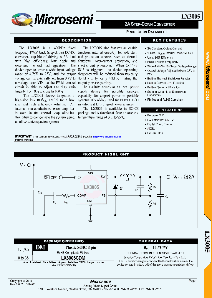 LX3005CDM-TR_2222727.PDF Datasheet