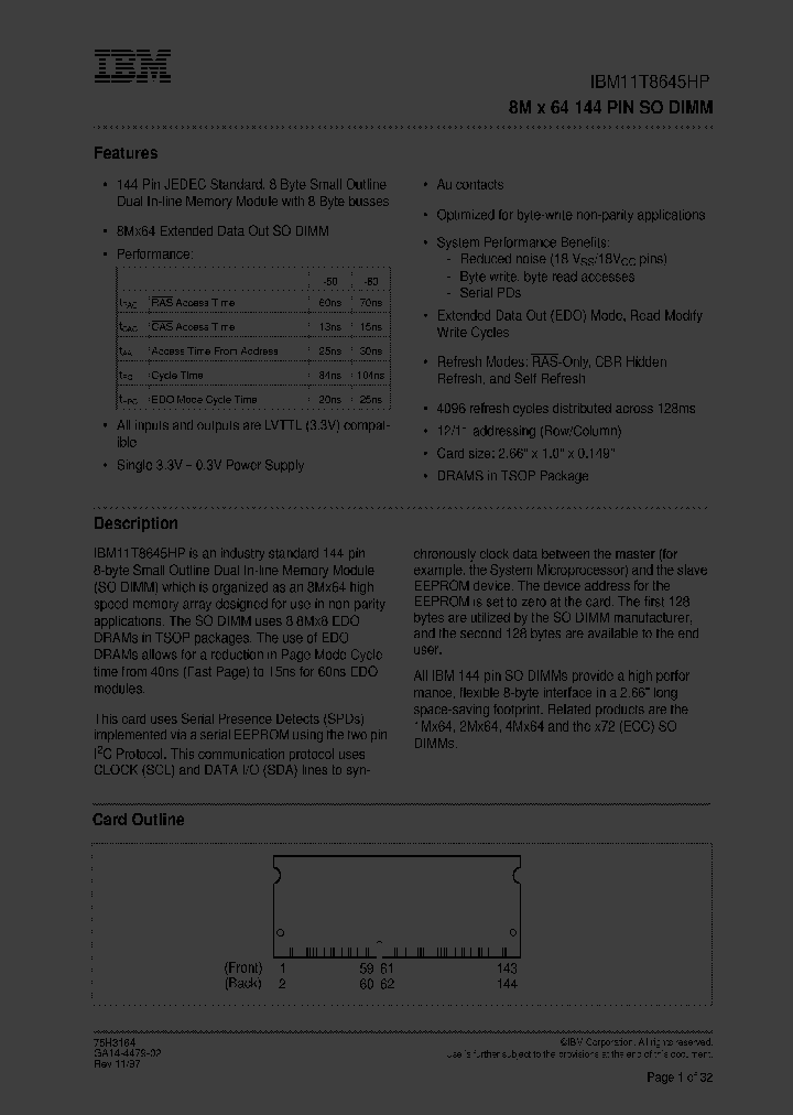 IBM11T8645HP-50T_2223986.PDF Datasheet