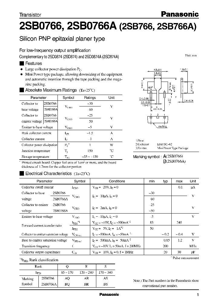 2SB07662SB0766A2SB7662SB766A_2224303.PDF Datasheet