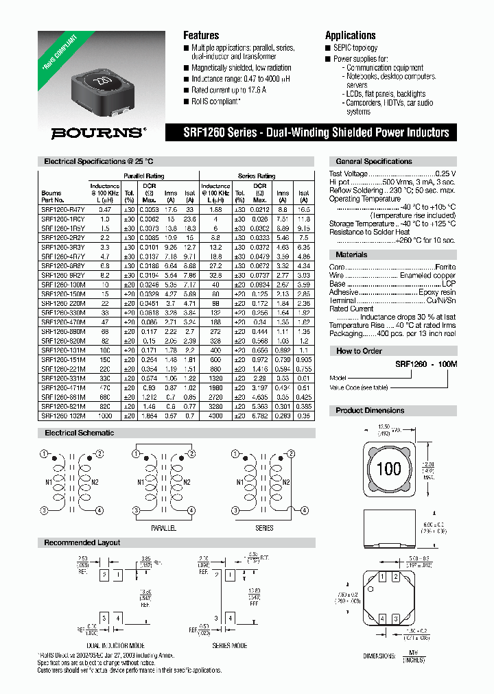 SRF1260-470M_2225386.PDF Datasheet