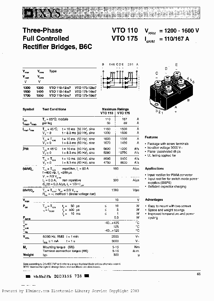 VTO110-16IO7_2224994.PDF Datasheet