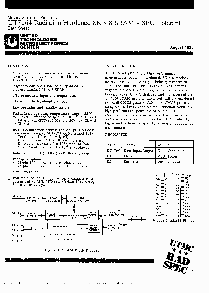 UT7164-55PCA6_2225238.PDF Datasheet