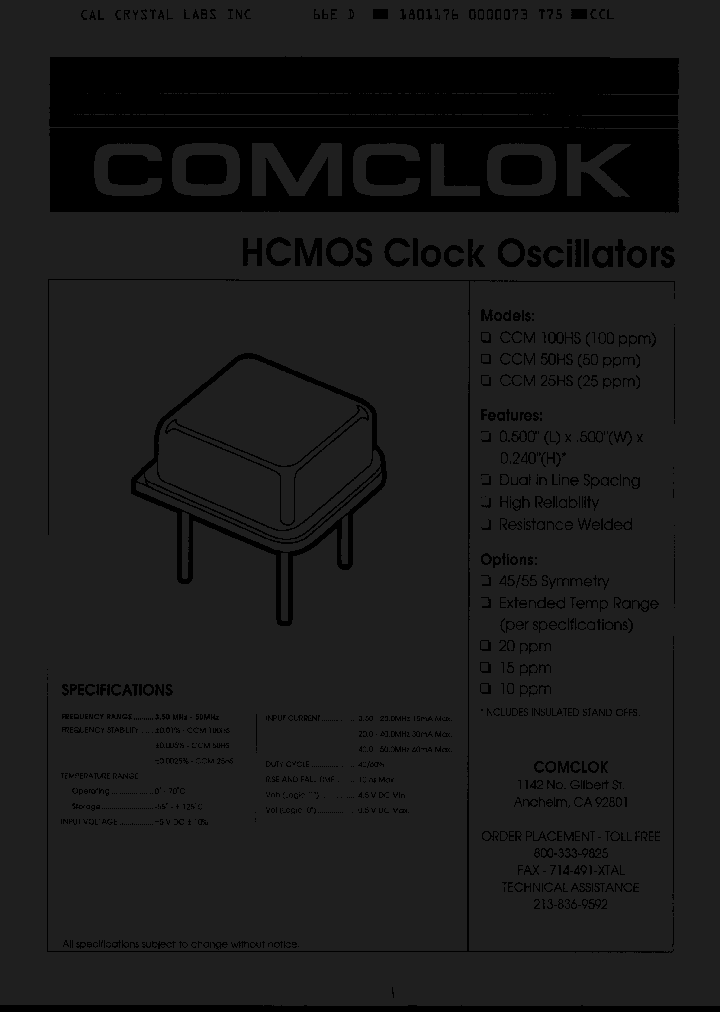 CCM25HS350_2223987.PDF Datasheet