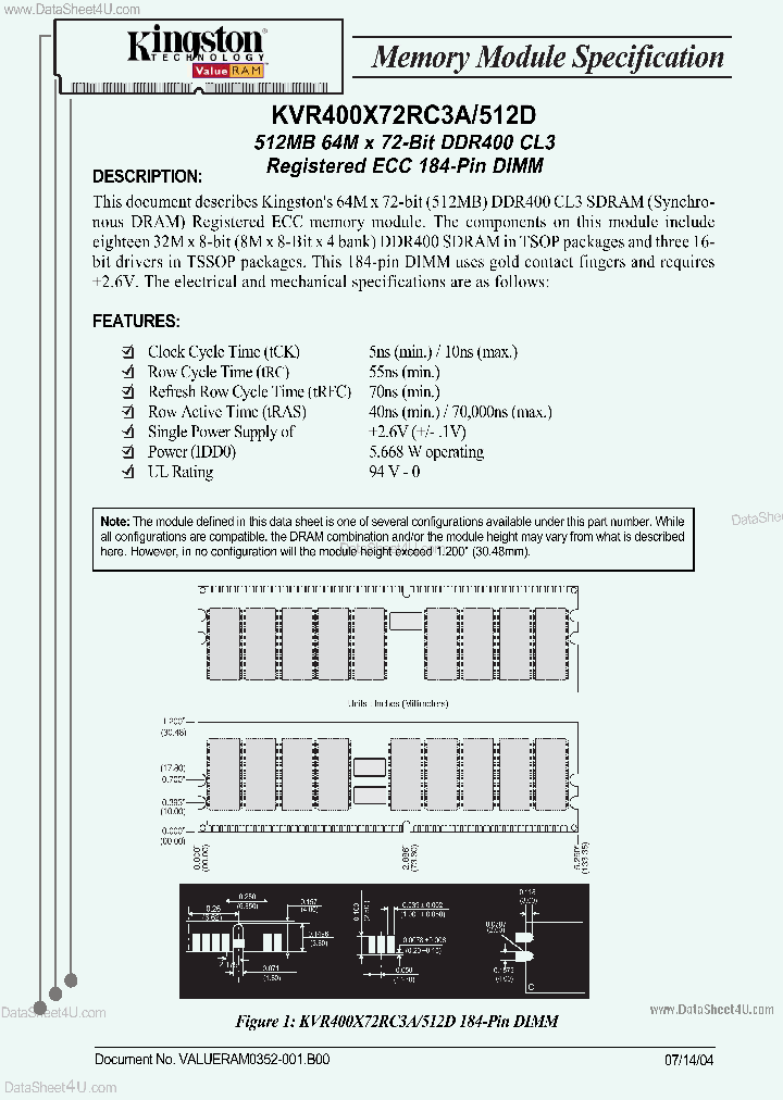 KVR400X72RC3A512D_2225555.PDF Datasheet
