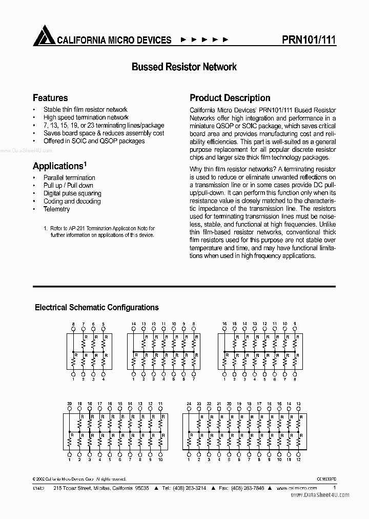 PRN101_2225557.PDF Datasheet