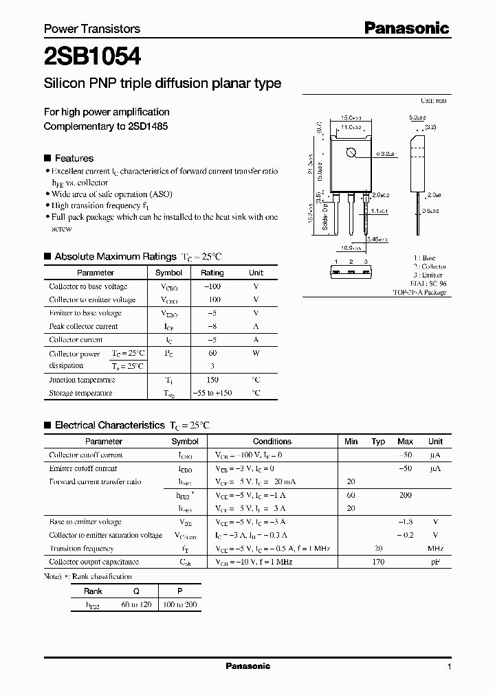 2SB1054P_2227088.PDF Datasheet