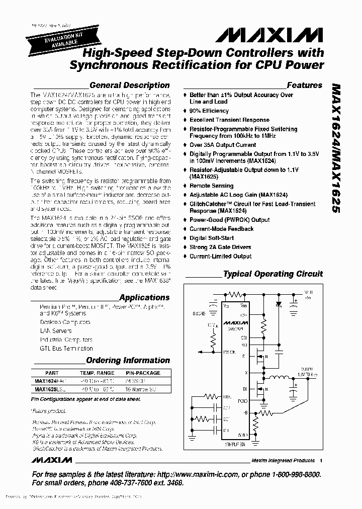 MAX1624MAX1625_2227911.PDF Datasheet