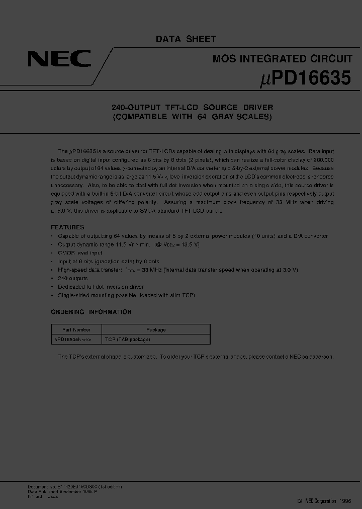 UPD16635N-XXX_2227940.PDF Datasheet