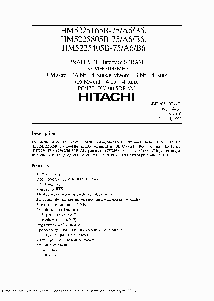 HM5225165B5805B5405B-75A6B6_2227617.PDF Datasheet