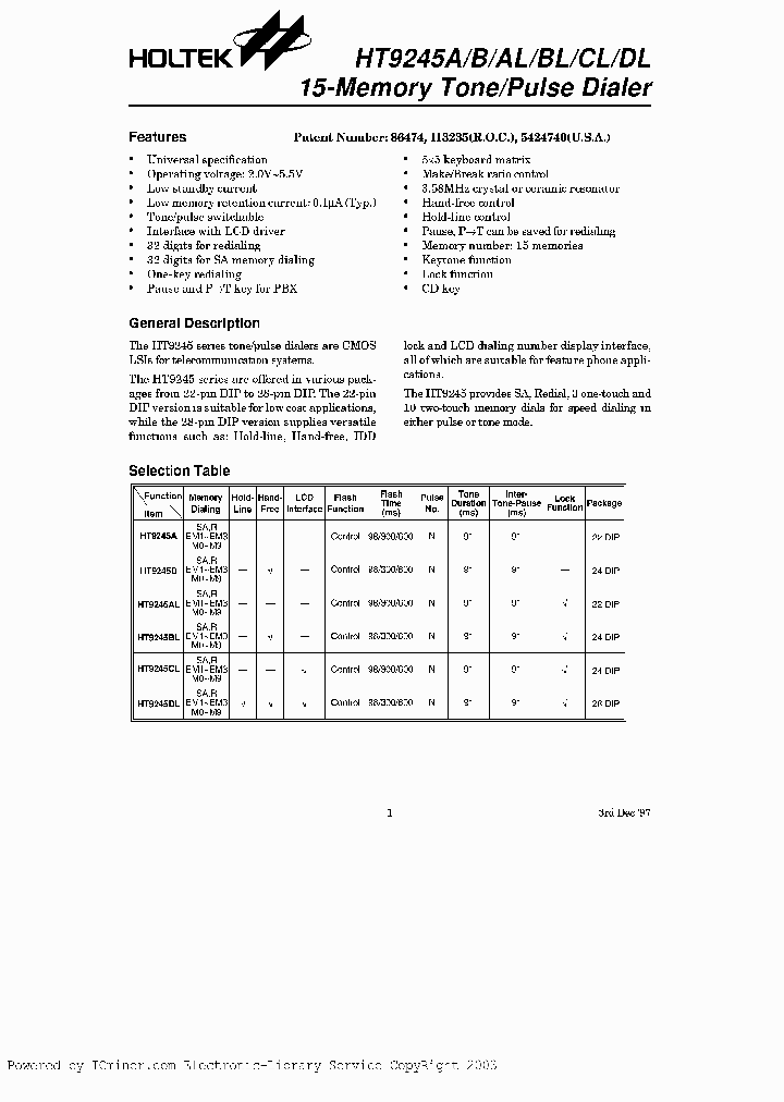HT9245BL_2229087.PDF Datasheet