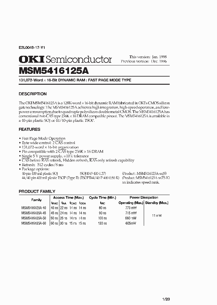 MSM5416125A-XXTS-K_2229422.PDF Datasheet