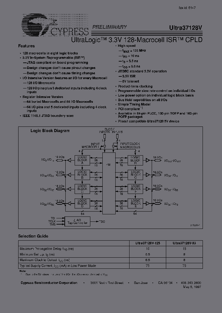 CY37128VP160-154AI_2229829.PDF Datasheet