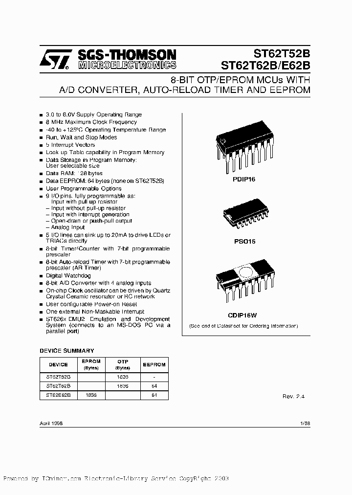 ST62P52BM1XXX_2227996.PDF Datasheet