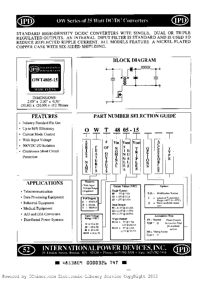 OWT48S105-15I_2230357.PDF Datasheet