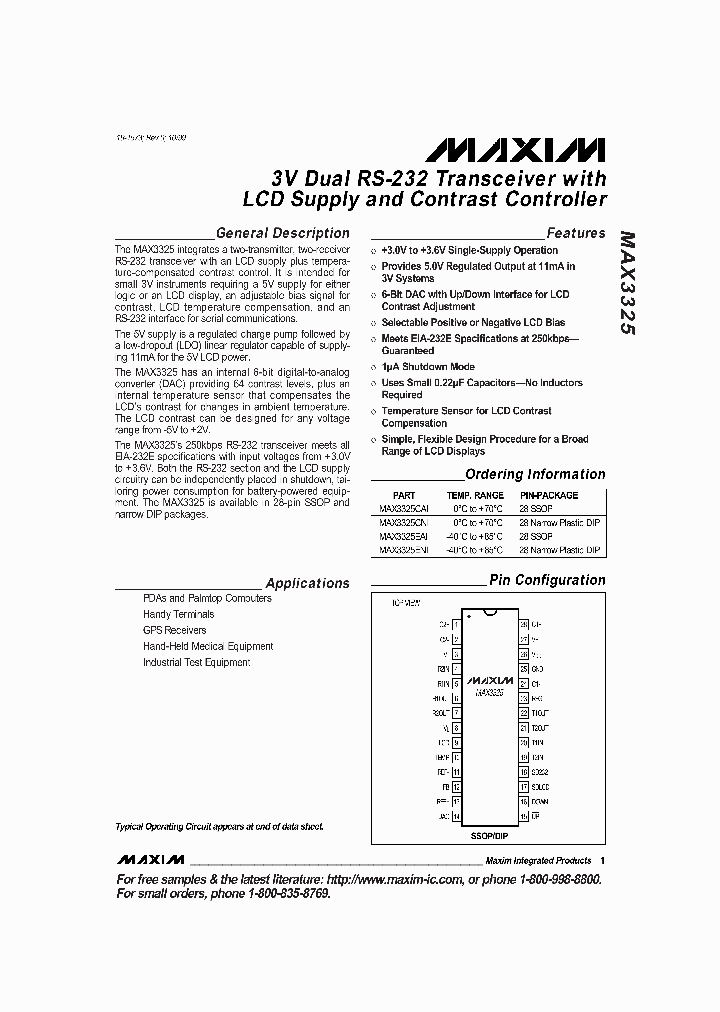 MAX3325ENI_2230195.PDF Datasheet