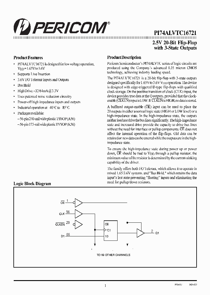 PI74ALVTC16721_2232344.PDF Datasheet