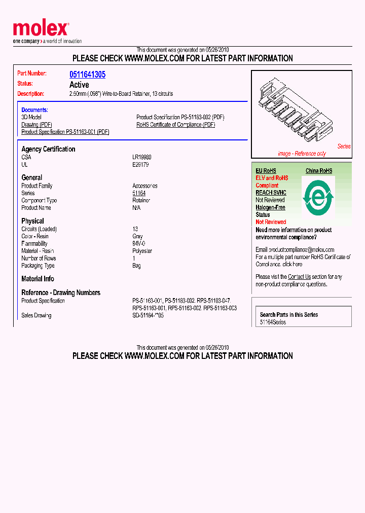 51164-1305_2232931.PDF Datasheet