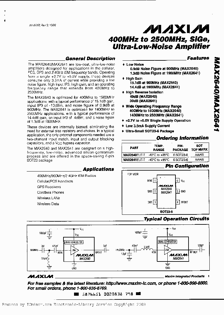 MAX2640MAX2641_2233106.PDF Datasheet