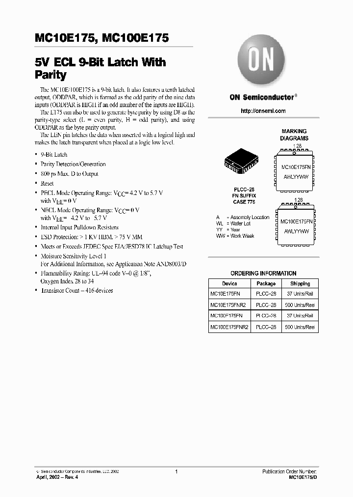 MC10E175-D_2233758.PDF Datasheet
