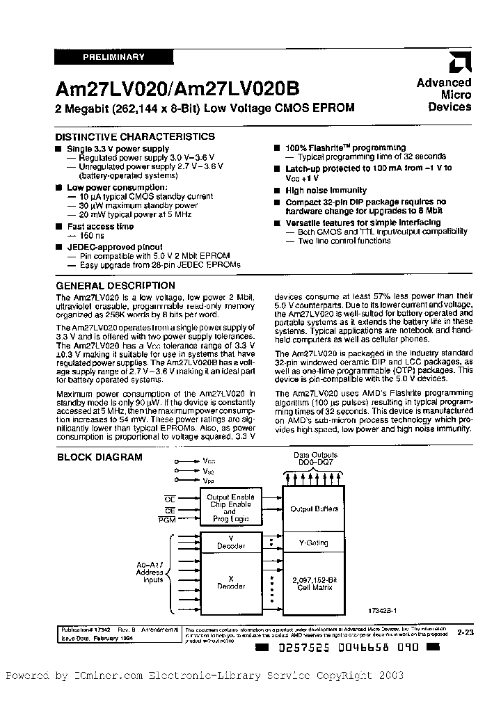 AM27LV020-250LCB_2234509.PDF Datasheet