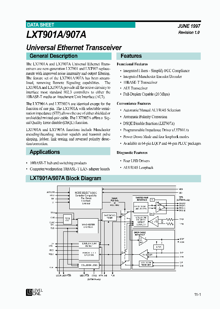 LXT907A_2235301.PDF Datasheet