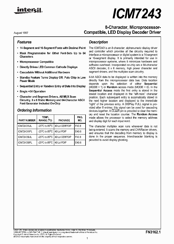 ICM7243_2234827.PDF Datasheet