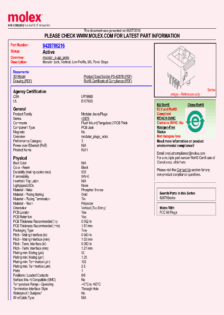 42878-6216_2236629.PDF Datasheet