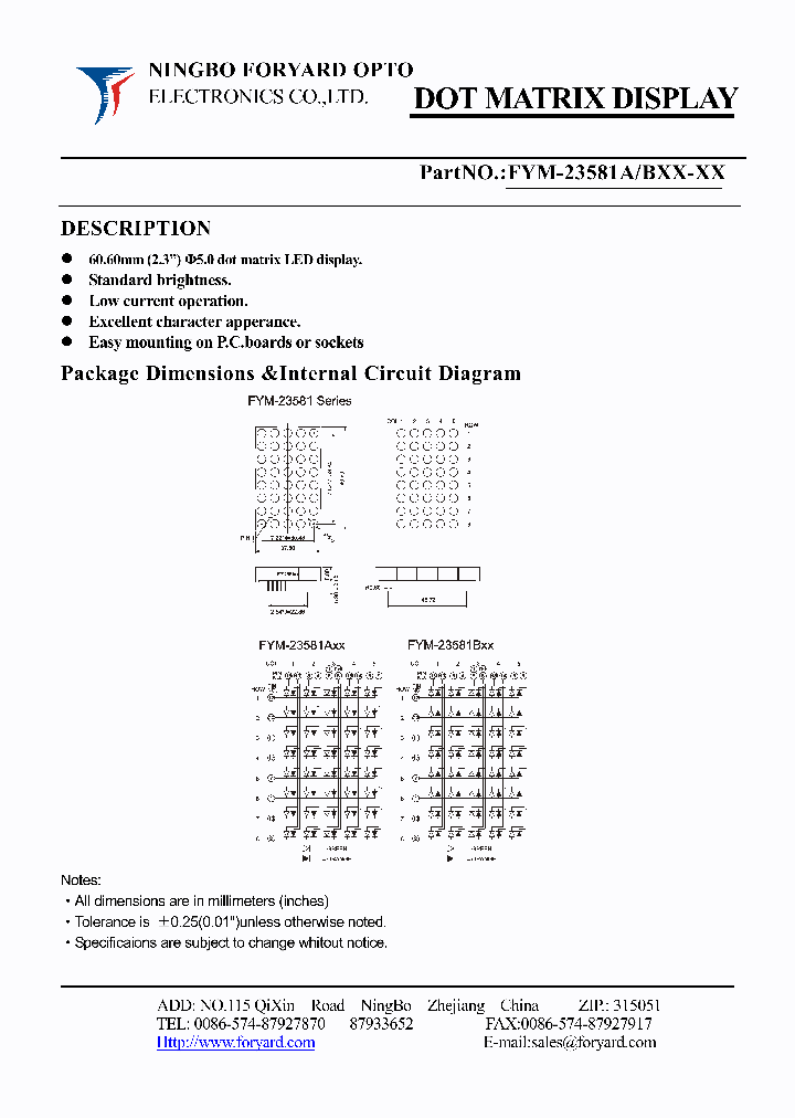 FYM-23581AXX-0_2236762.PDF Datasheet