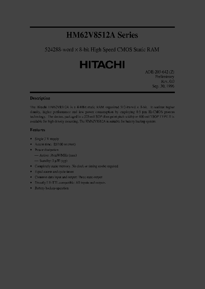 HM62V8512ALFP-8SL_2235498.PDF Datasheet