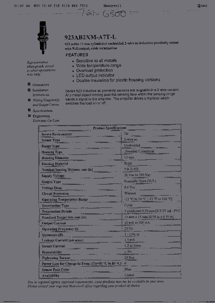 923AB2XM-A7T-L_2234247.PDF Datasheet