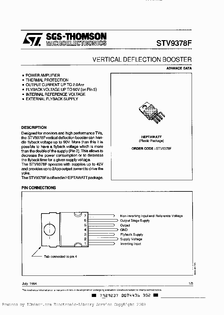STV9378F_2238583.PDF Datasheet