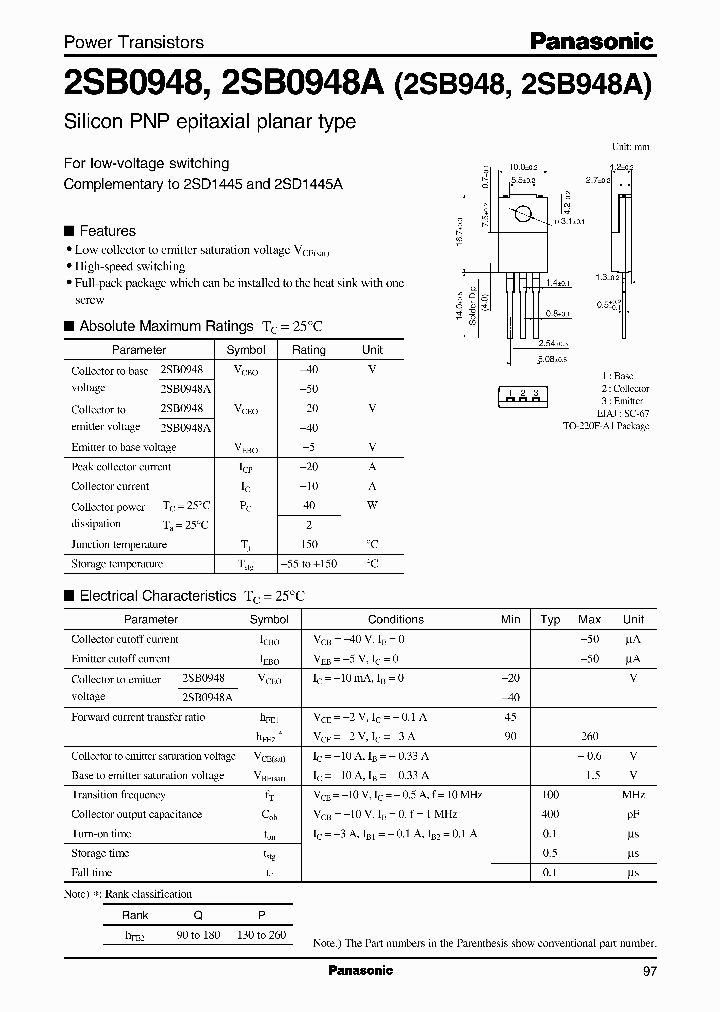 2SB0948A2SB948A_2238318.PDF Datasheet