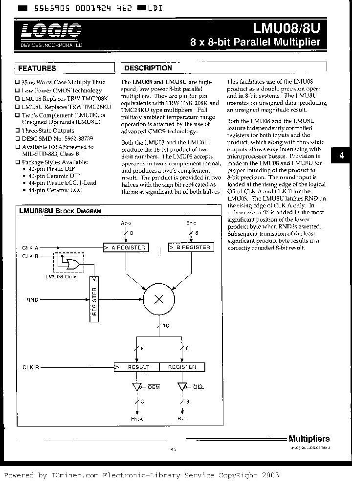 LMU8UCM60_2238122.PDF Datasheet