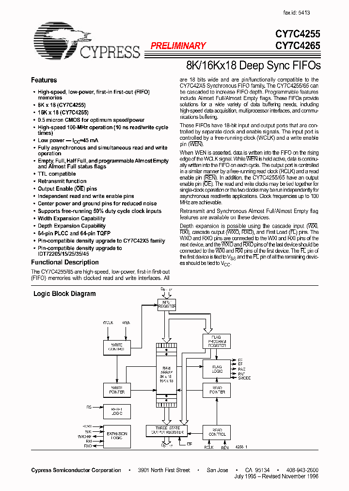CY7C4265_2238760.PDF Datasheet