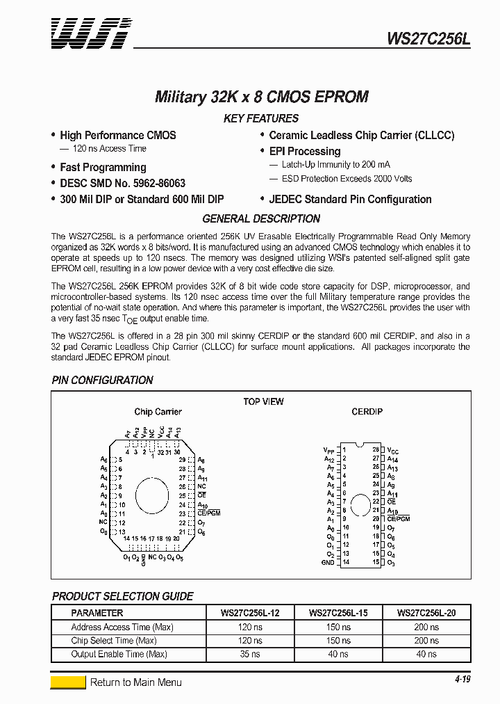 WS27C256L_2238537.PDF Datasheet