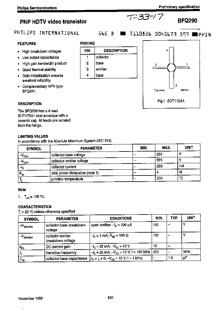 BFQ290_2240051.PDF Datasheet