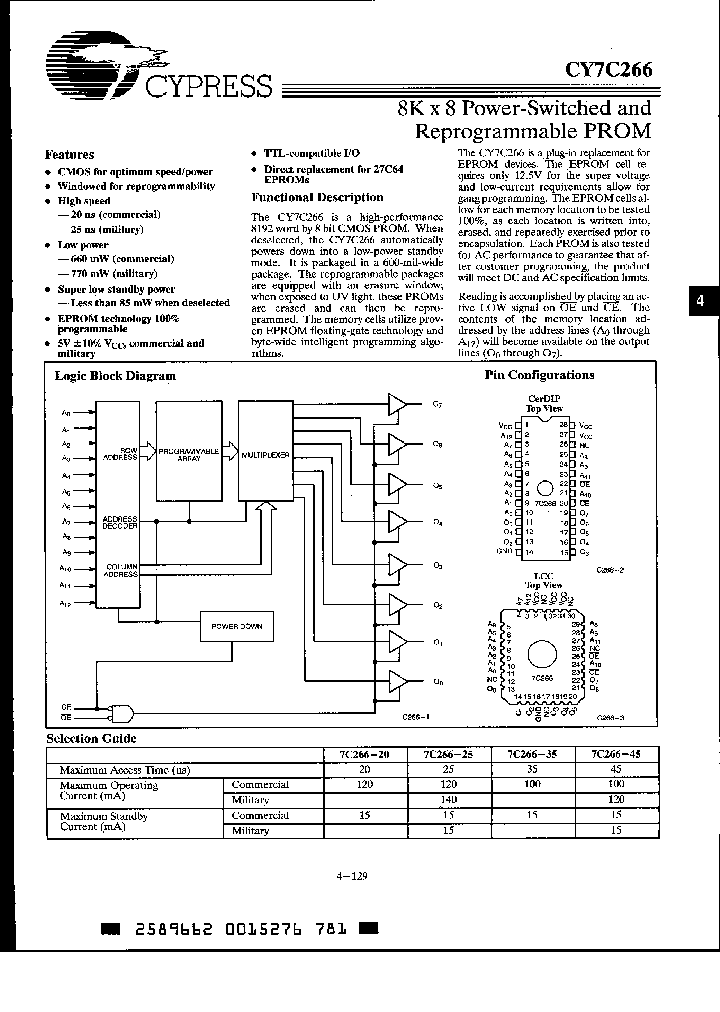 CY7C266-35WMB_2242442.PDF Datasheet